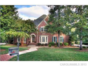 Exterior Front - Stately, Full Brick south Charlotte home in Bal